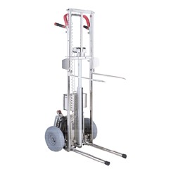 Carro eléctrico subeescaleras con base elevable