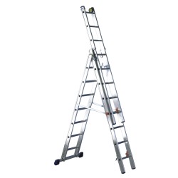 Escalera Svelt de 3 tramos profesional transformable