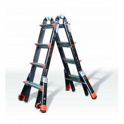 Escalera de fibra de vidrio multiposiciones y telescópica